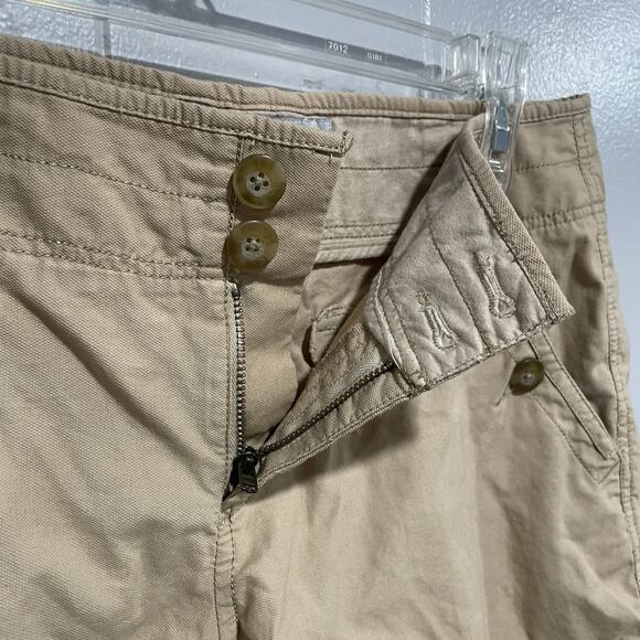 Y2K Old Navy Womens Mid Rise Khaki Shorts Size 6 2009 Granola Girl Summer Retro - Picture 4 of 8